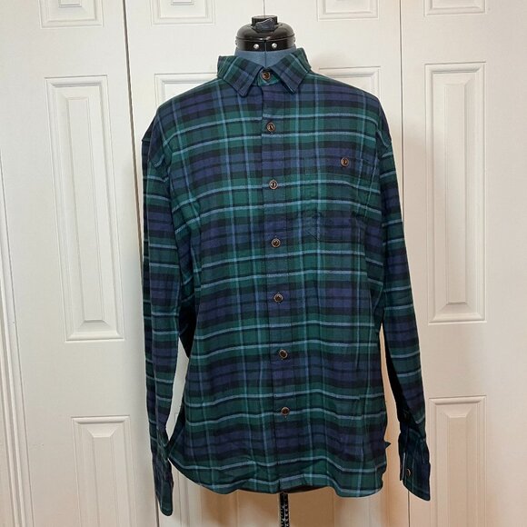 L.L. Bean All Season Flannel NWT "MacCullum" Shirt Sz M - Picture 1 of 4